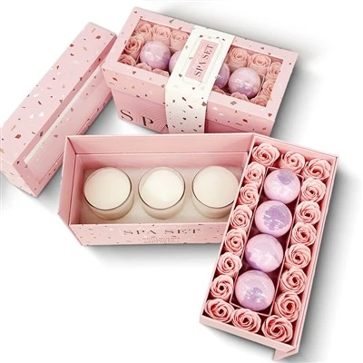 Bath Bomb & Candle Gift Set